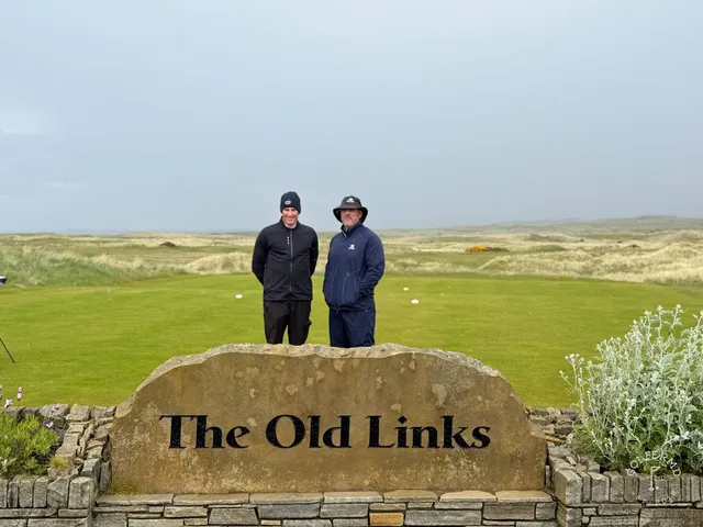 A fairway on the Old Links at Ballyliffin running through the dunes.