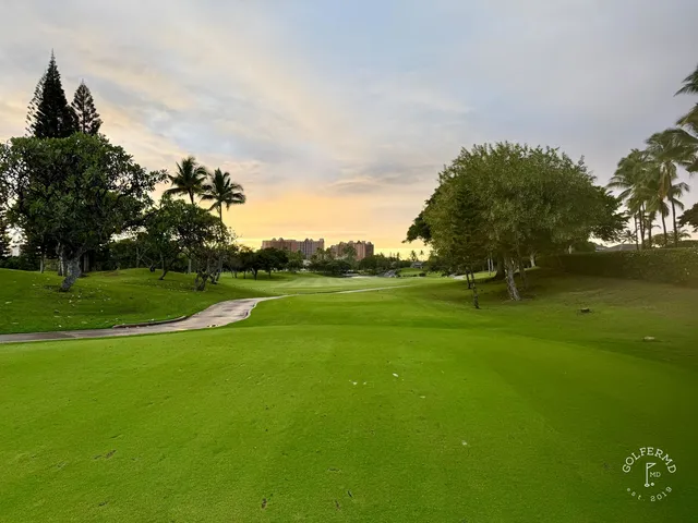 A scorecard from a round at Ko Olina Golf Club.