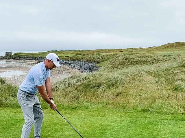 A wide view across the bay from the links at Tralee.