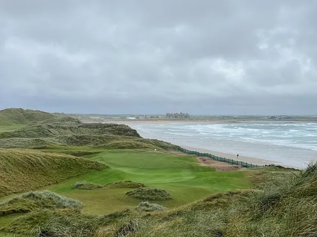 A wide view across the bay from the links at Doonbeg.