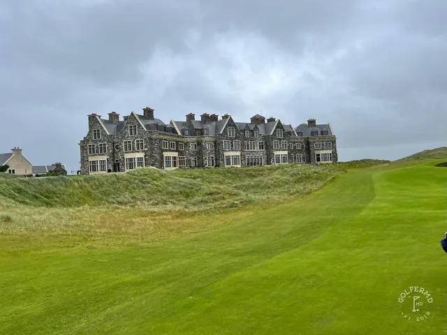 A final wide view of Trump Doonbeg, the course spread along the Clare coast.